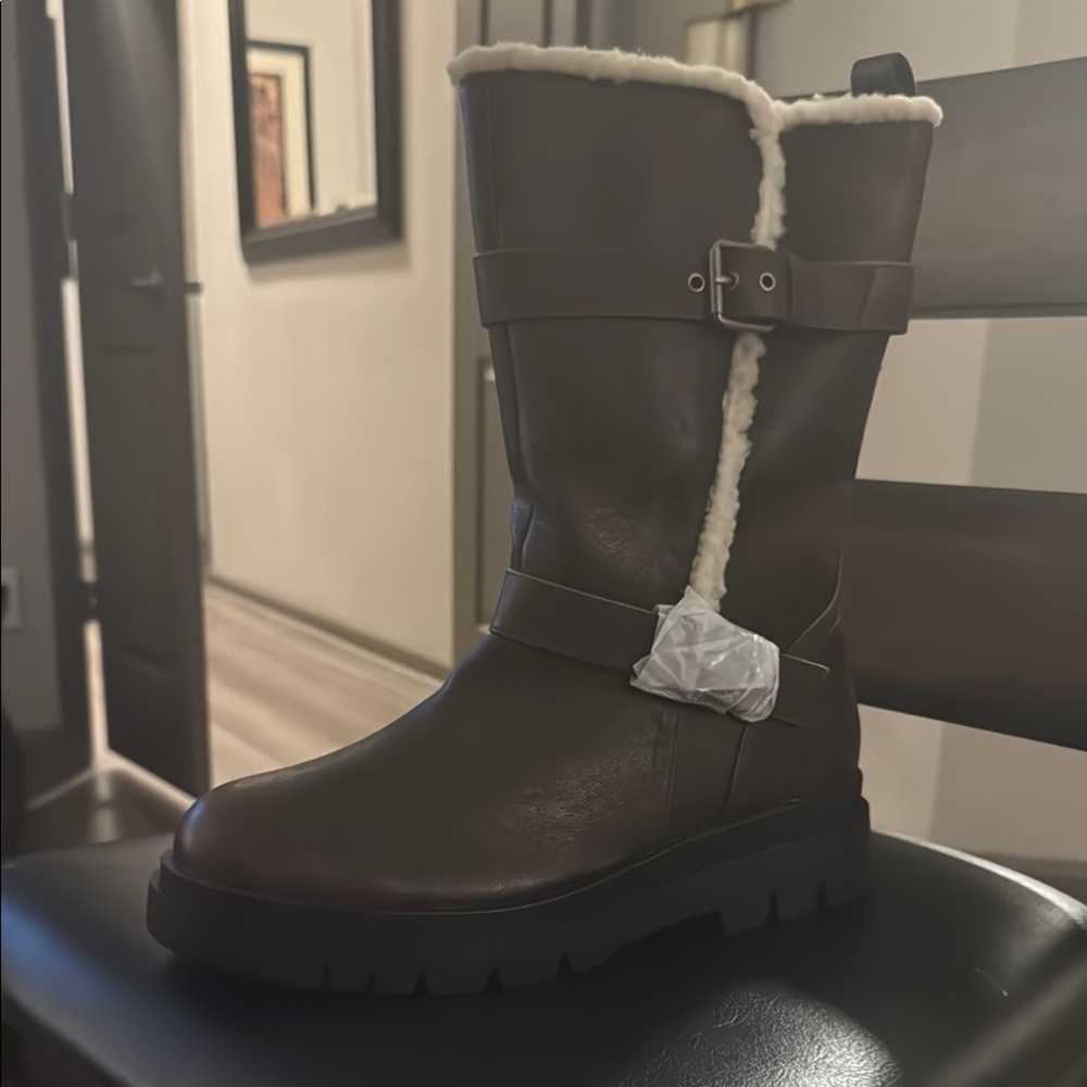 DREAM PAIRS Women's Flat Low Heel Mid-Calf Boots❣️ BRAND NEW❣️ Color:TOBACCO❣️